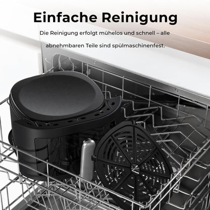 Balter Heissluftfritteuse 5,5 L Airfryer XXL mit Sichtfenster