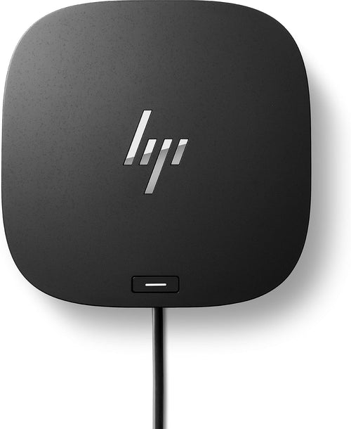 HP USB-C Dockingstation G5 Essential, generalüberholt, Schwarz, kompaktes Gehäuse mit USB- und Display-Anschlüssen