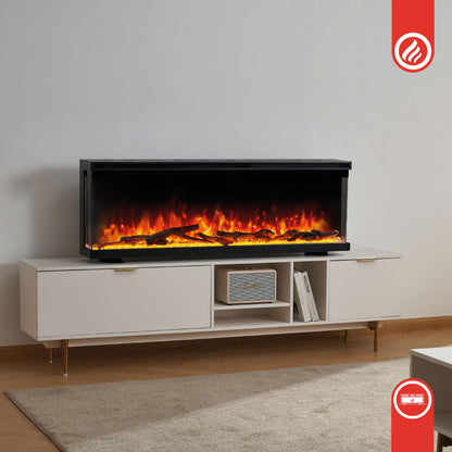 KAMINIO LEA 3-in-1 Elektrokamin Panoramablick - 42 Zoll