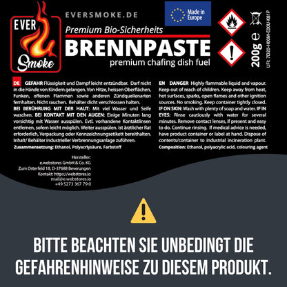 Eversmoke Deluxe Tischräucherofen XL Set Edelstahl mit Brennpaste