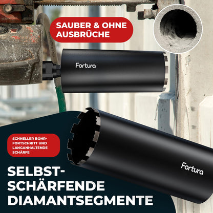 Fortura Diamantbohrkrone Ø 82 x 400 mm Kernbohrer 1 ¼ Zoll