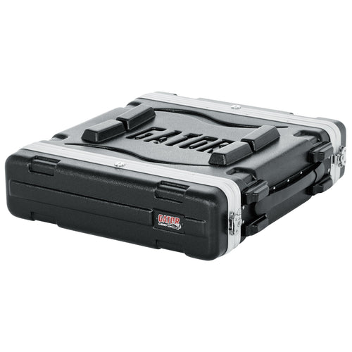 Gator GR-2L Professionelles 2U Audio Rack - Standard: Schwarzes 2U Rack zum Einbau und Schutz von Studiogeräten.
