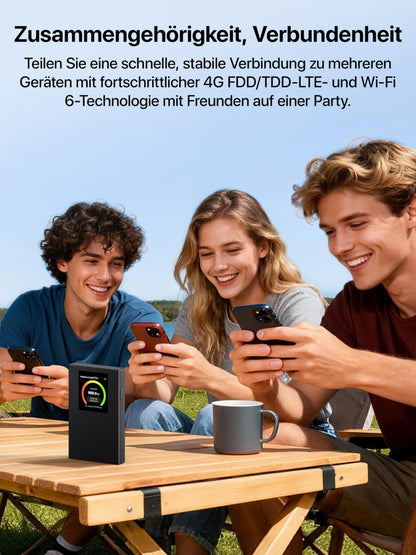 Tenda MF6 Mobiler WLAN Router, 4G LTE Hotspot mit Wi-Fi 6
