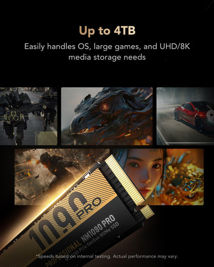 Lexar NM1090 PRO 2TB PCIe 5.0 Gen5 NVMe Gaming SSD