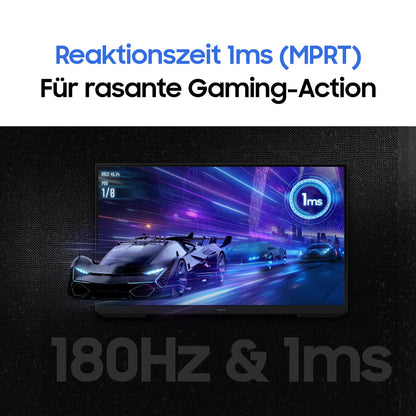 Samsung Odyssey G30D Gaming Monitor – 24 Zoll Full HD 180Hz