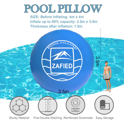 Poolkissen Winter Luftkissen Rund - 4 Meter Durchmesser Schwimmbad