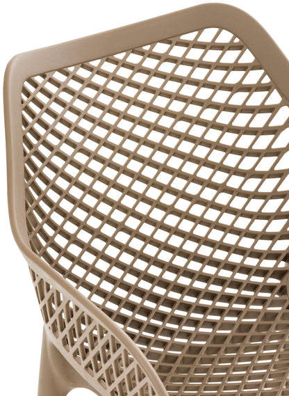 CLP Stuhl Air XL Stapelbarer Terrassenstuhl Schlamm