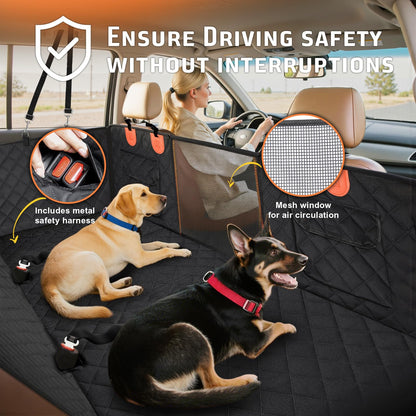 Gimars Upgrade Hunde Autoschondecke Rückbank 157x132cm Sichtfenster