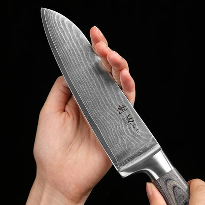 Wakoli Edis 4er Profi Damastmesser-Set Küchenmesser