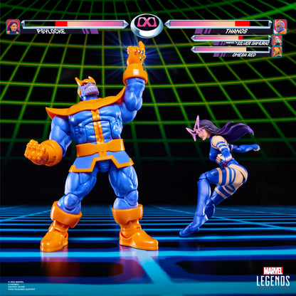 Marvel Legends Gamerverse Psylocke vs Thanos Sammelfiguren Violett