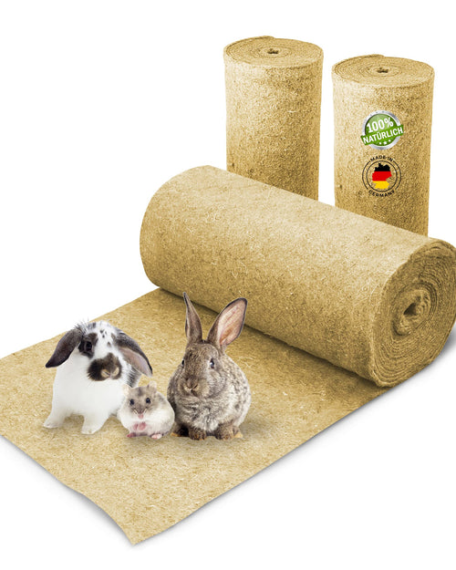 Nagerteppich.de Hanf-Nagerteppich, 10 m x 60 cm, 5 mm stark – auf Rolle, gewebte Hanffasern, als Käfigunterlage