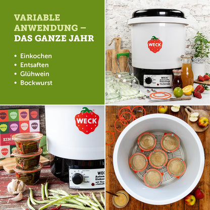 WECK Einkochautomat WAT34 Kunststoff mit Thermostat - 29L