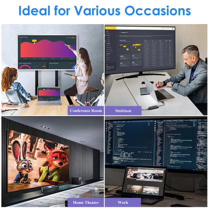 WAVLINK Displaylink Adapter Dual HDMI 4K 60Hz USB-C/3.0