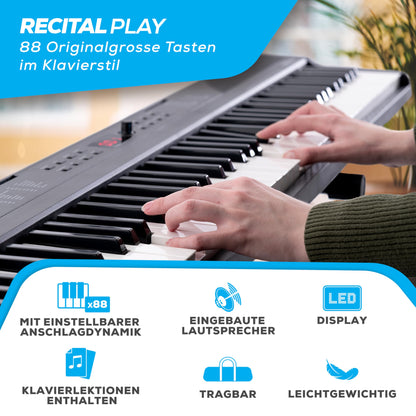 Alesis Keyboard E-Piano 88 Tasten - Komplett-Set für Anfänger