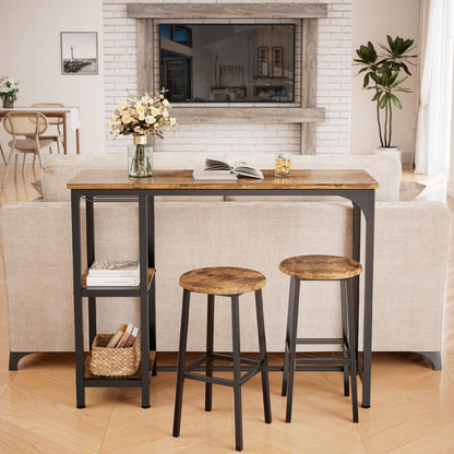 Bealife Bartisch mit Barhocker-Set 2 Pers. – Retro