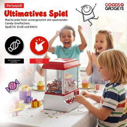 GOODS+GADGETS Candy Grabber Süssigkeiten-Greifautomat rot
