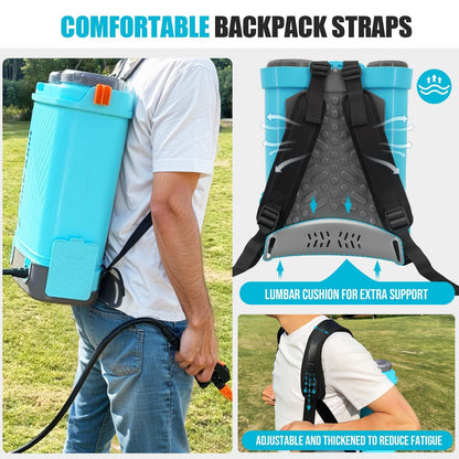 SideKing Akku Drucksprüher 16L Rückenspritze mit Teleskoplanze, 7 Bar