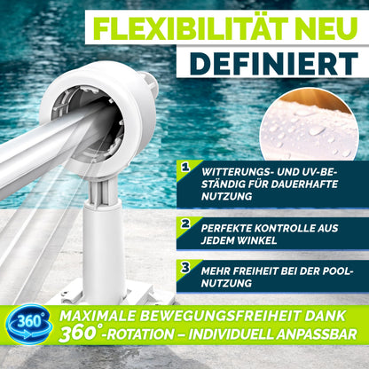 tillvex Pool Aufroller Premium für Solarplane, ausziehbar bis 6,15 m