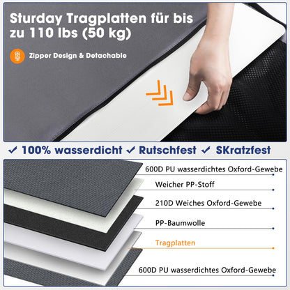 MIXJOY Hunde Autositz Extra Stabil – Wasserdicht & Rutschfest