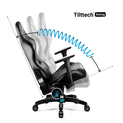 Diablo X-Horn 2.0 Gaming Stuhl Bürostuhl – Schwarz King XL