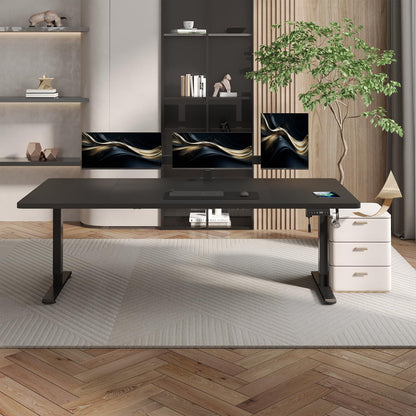 JUMMICO Elektrisches Stehpult Höhenverstellbar 160x80cm - Schwarz