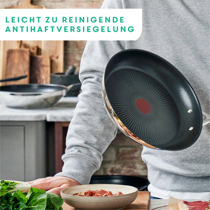 Tefal E304S5 Jamie Oliver Cook's Direct On Pfannenset 8-tlg. Edelstahl