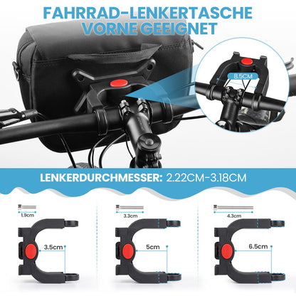 GXCROR Lenkertasche Fahrrad 5L mit Handyhalterung und Schultergurt