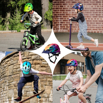 OnBros Kinderfahrradhelm 50–57 cm, leicht und einstellbar