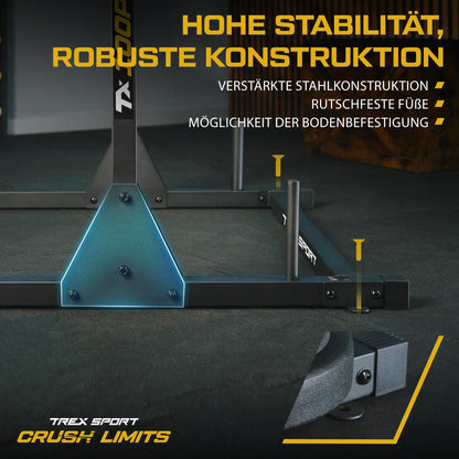TREX SPORT Power Tower TX-100PR Dip-Station mit Klimmzugstange