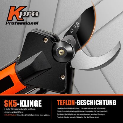 Kebtek Professionelle Akku Gartenschere 16.8V 30mm
