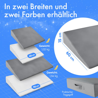 Velara Keilkissen Bett 60 cm breit – Reflux Matratzenkeil
