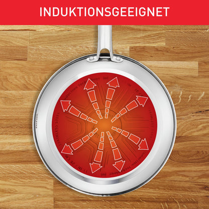 Tefal Duetto Bratpfanne - 32 cm Induktion Edelstahl A70408