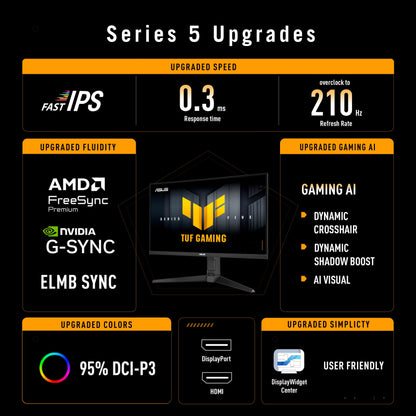 ASUS TUF Gaming VG27AQL5A 27 Zoll WQHD Gaming Monitor 210Hz