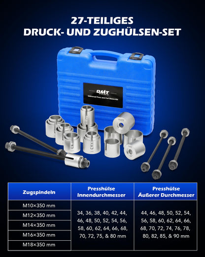 Orion Motor Tech Radlager Abzieher Set 27tlg – Silentlager Werkzeug
