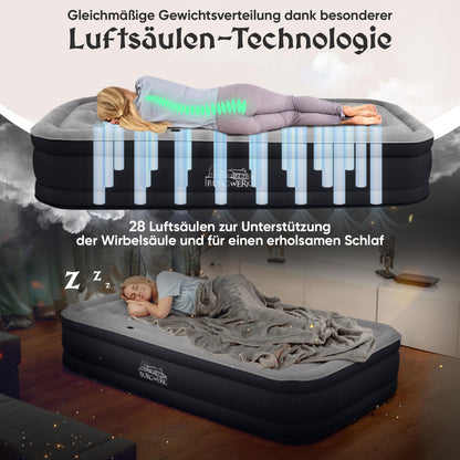 Burgwerk Luftbett selbstaufblasend 1 Person Gästebett 100x200