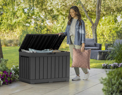 Koll Living Gartenbox Kentwood 190 L Anthrazit Aufbewahrungsbox