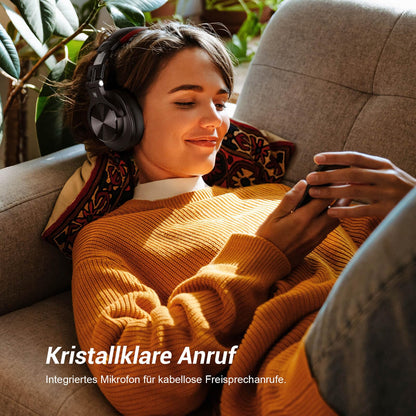 OneOdio A70 Fusion Bluetooth Kopfhörer Over-Ear, kabellos, Rot