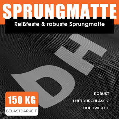 DH FitLife Fitness Trampolin klappbar Ø102cm – Handgriff
