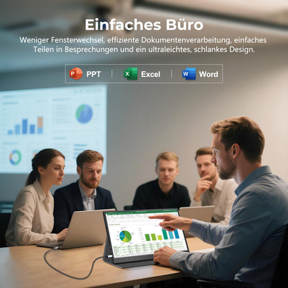 UFYQL Tragbarer Monitor 15,6 Zoll FHD IPS mit USB-C & HDMI