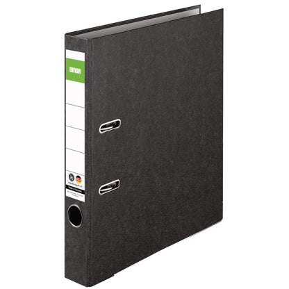 DINOR Recycling Ordner Wolkenmarmor DIN A4 5 cm schwarz 25er Pack