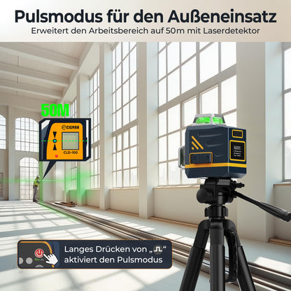 CIGMAN 3x360 grün Kreuzlinienlaser Baulaser - selbstnivellierend