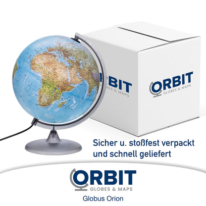 ORBIT GLOBES & MAPS Leuchtglobus 30 cm mit LED-Beleuchtung, deutsch