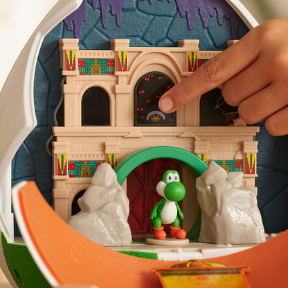 „Super Mario Galaxy“-Film: Yoshi Egg 9„ / 23 cm Spielset mit 1,5“ großen Actionfiguren, offiziell lizenziert von Jakks Pacific, inklusive 4 cm großen Minifiguren, interaktives Spielset, ab 3 Jahren