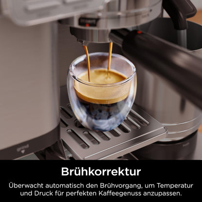 Ninja Luxe Pro 3-in-1 Kaffeemaschine mit Mahlwerk - Silber ES701EU