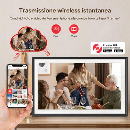 Frameo Digitaler Bilderrahmen 15.6 Zoll 32GB Full HD WLAN