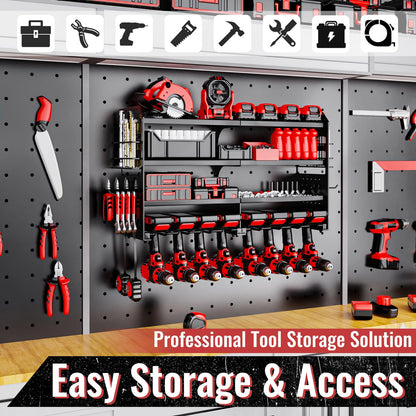 VeyFolzin.st Wandorganizer Schlagbohrschrauber – Metall Schwerlast