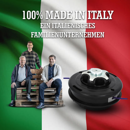 LERAVA Fadenkopf für Motorsense M10x1.25, Tap & Go, Stahlknauf
