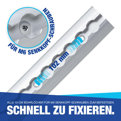 NTG Airlineschiene halbrund Ladungssicherung Set - 1975mm TÜV