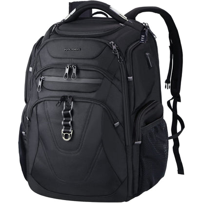 KROSER Laptop Rucksack Herren Business 18.4 Zoll Anti Diebstahl Schwarz