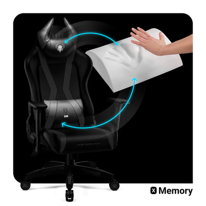 Diablo X-Horn 2.0 Gaming Stuhl Bürostuhl – Schwarz King XL